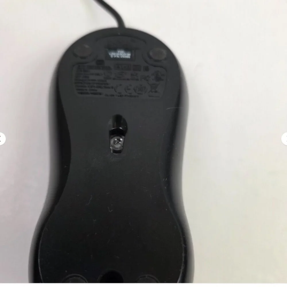 DELL OPTICAL USB MOUSE WIRED BLACK SCROLL WHEEL 2 BUTTON MOC5U0
